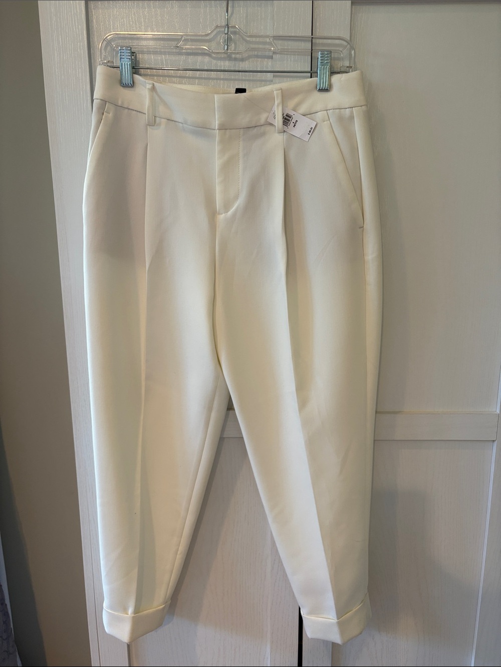 Banana Republic Off-White Women's Dress Pants Size 4P NWT